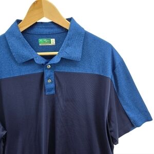 Ben Hogan Performance Men's Polo Golf Shirt Size Large Blue Lightweight Stretch